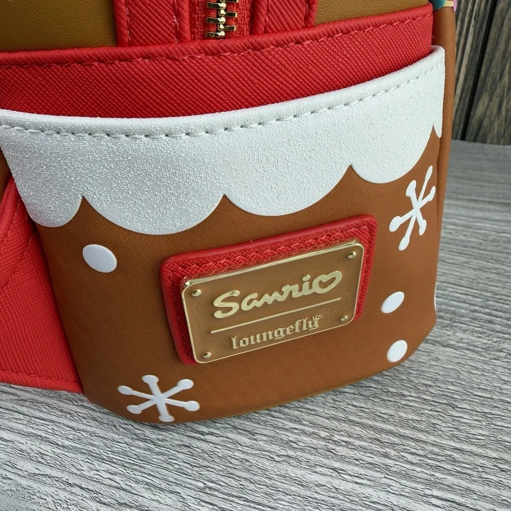 Hello Kitty & Friends Gingerbread House Mini Backpack Loungefly Christmas NWT